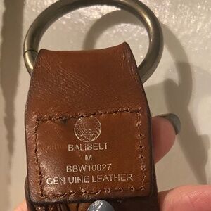 Genuine Leather Brown Braided Belt by Balibelt